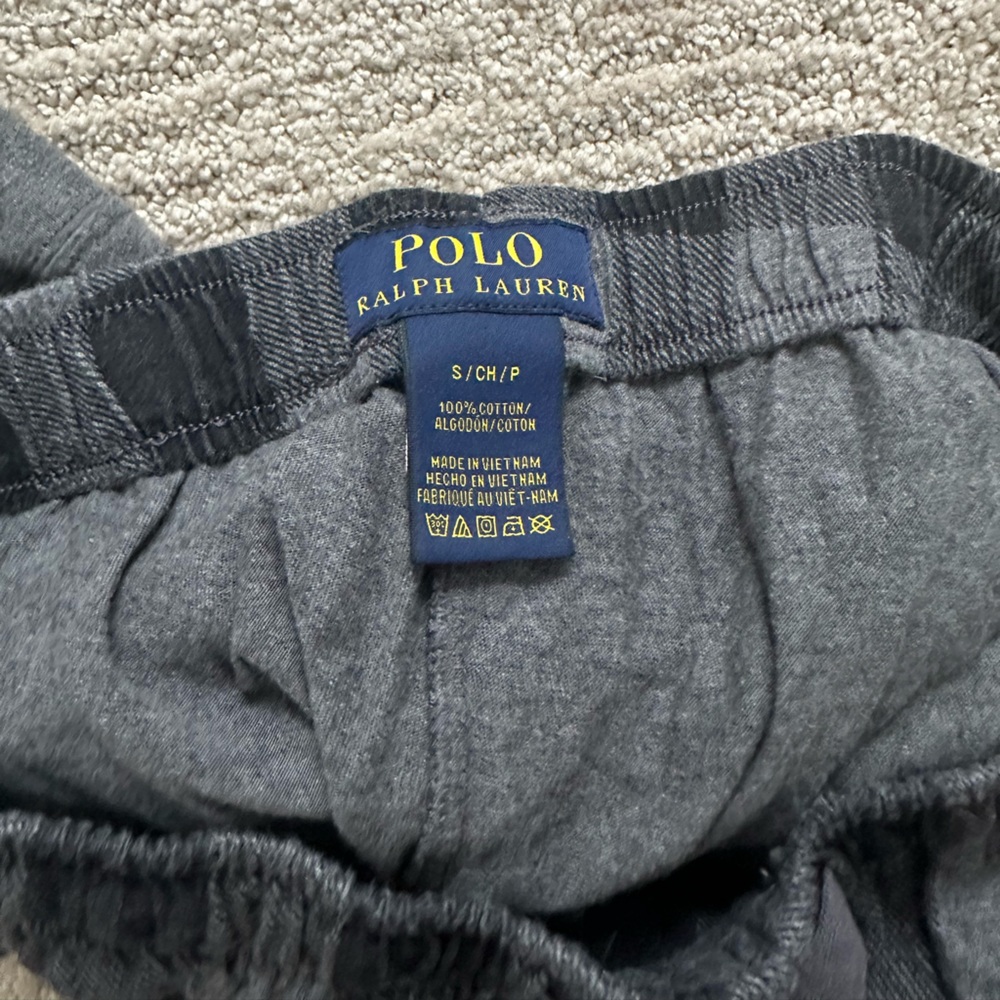 Polo Ralph Lauren black & grey checkered jogger